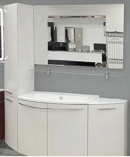 Шкаф-пенал De Aqua Тока 5 35 L белый 00167555 Шкаф-пенал De Aqua Тока 5 35 L белый 00167555