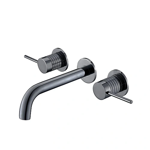 Смеситель для раковины Vincea Groove VBFW-4G1GM встраиваемый, вороненая сталь Смеситель для раковины Vincea Groove VBFW-4G1GM встраиваемый, вороненая сталь