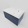 Тумба с раковиной La Fenice SIMPLA Blu Grigio 80 NFNC-01-SIM-BG-80-3-80 синяя матовая Тумба с раковиной La Fenice SIMPLA Blu Grigio 80 NFNC-01-SIM-BG-80-3-80 синяя матовая