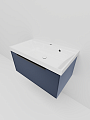 Тумба с раковиной La Fenice SIMPLA Blu Grigio 80 NFNC-01-SIM-BG-80-3-80 синяя матовая Тумба с раковиной La Fenice SIMPLA Blu Grigio 80 NFNC-01-SIM-BG-80-3-80 синяя матовая