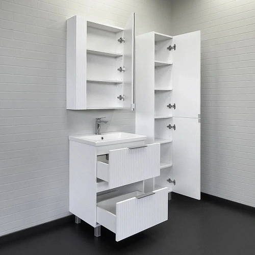 Тумба с раковиной Comforty Лима-60Н2 00-00019173 белый матовый раковина Como 60 Тумба с раковиной Comforty Лима-60Н2 00-00019173 белый матовый раковина Como 60