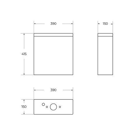 Бачок для унитаза BelBagno FLAY-R BB2149T Бачок для унитаза BelBagno FLAY-R BB2149T