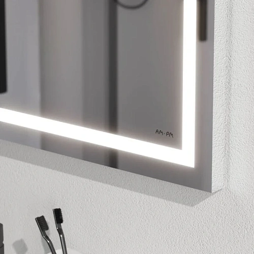 Зеркало AM.PM Gem M91AMOX0801WG с LED-подсветкой, 80 см Зеркало AM.PM Gem M91AMOX0801WG с LED-подсветкой, 80 см
