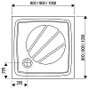 Душевой поддон Ravak Perseus Pro 100х100 XA03AA01010 Душевой поддон Ravak Perseus Pro 100х100 XA03AA01010