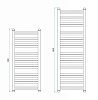 Картинка анонса товара «полотенцесушитель водяной grota granito 65 x 122 см крашеный белый granito 650*1220-v-w»