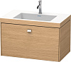 Картинка анонса товара «тумба с раковиной duravit brioso br4601o1052 80 см европейский дуб»