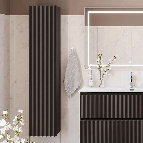 Шкаф-пенал BelBagno UNO-1600-1A-SC-GSO 330x300x1600мм, темно-серый матовый Шкаф-пенал BelBagno UNO-1600-1A-SC-GSO 330x300x1600мм, темно-серый матовый