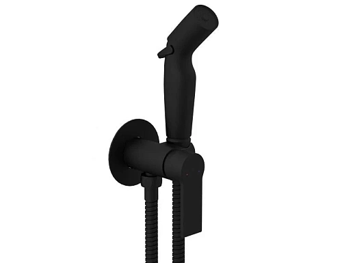 Гигиенический душ Cersanit BRASKO BLACK (A64103) встраиваемый однорычажный черный 64103 Гигиенический душ Cersanit BRASKO BLACK (A64103) встраиваемый однорычажный черный 64103