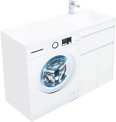 Тумба под раковину Aquanet Токио 58 белый (напольная, 1 ящик, 2 дверцы) 00237745 Тумба под раковину Aquanet Токио 58 белый (напольная, 1 ящик, 2 дверцы) 00237745