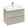Тумба под раковину Roca Ona 800 бежево-серый матовый 2 ящика A857630510 Тумба под раковину Roca Ona 800 бежево-серый матовый 2 ящика A857630510