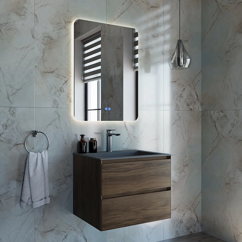 Тумба под раковину Vincea Luka 600 VMC-2L600CO подвесная, С.Oak Тумба под раковину Vincea Luka 600 VMC-2L600CO подвесная, С.Oak