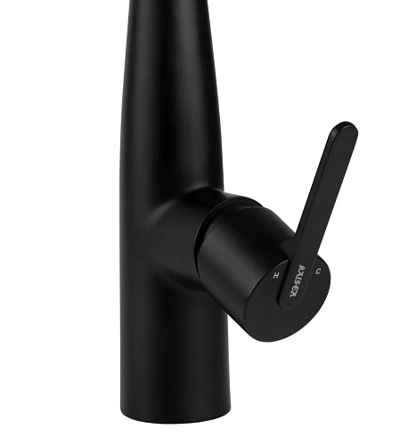 Смеситель для кухни Kaiser Claro для кухни с вытяжной лейкой черный матовый 22144-9 Смеситель для кухни Kaiser Claro для кухни с вытяжной лейкой черный матовый 22144-9