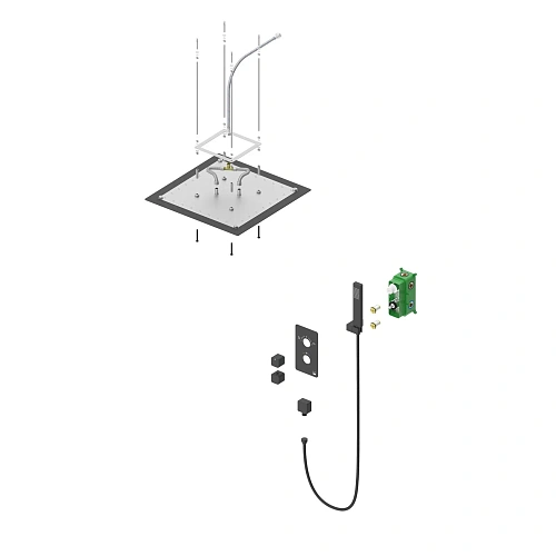 Душевая система Timo Petruma SX-5029/03SM встраиваемая с термостатом черный Душевая система Timo Petruma SX-5029/03SM встраиваемая с термостатом черный