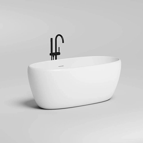 Ванна отдельностоящая Salini LUCE 150x75 покраска по RAL полностью 100122MF из искусственого камня S-Stone Ванна отдельностоящая Salini LUCE 150x75 покраска по RAL полностью 100122MF из искусственого камня S-Stone