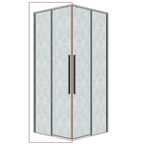 Душевая дверь GROSSMAN Galaxy 1/2.K33.01.70.10.02 (70x195) хром, стекло шиншилла Душевая дверь GROSSMAN Galaxy 1/2.K33.01.70.10.02 (70x195) хром, стекло шиншилла