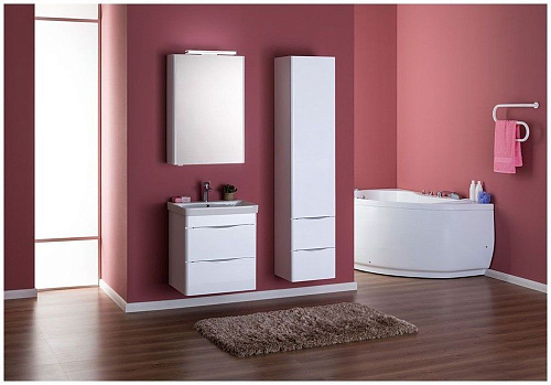 Зеркальный шкаф Aquanet Орлеан 60 белый 00183076 Зеркальный шкаф Aquanet Орлеан 60 белый 00183076