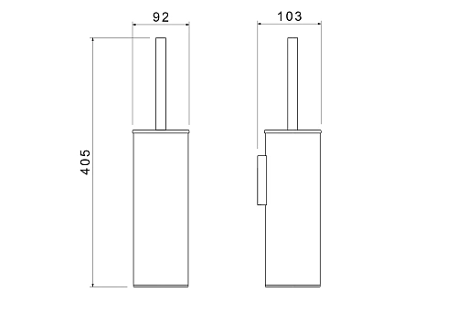 Ершик для унитаза Aquatek Европа AQ4611BGM оружейная сталь Ершик для унитаза Aquatek Европа AQ4611BGM оружейная сталь
