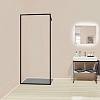 Картинка анонса товара «душевая перегородка kermi walk-in dark edition xd ww4 14020 3pk, 138-140 x 200 см с фиксированной панелью»