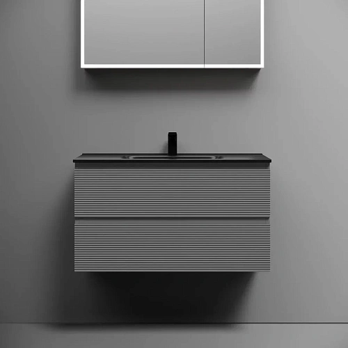 Тумба под раковину Sancos Folk FL90ES 890х445х500 Ergraut soft, подвесная Тумба под раковину Sancos Folk FL90ES 890х445х500 Ergraut soft, подвесная