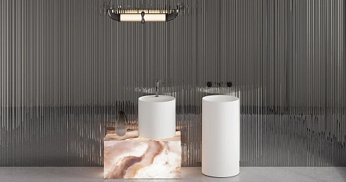 Раковина Salini ARMONIA ROUND 01 130421M 450x450 напольная S-Stone Раковина Salini ARMONIA ROUND 01 130421M 450x450 напольная S-Stone