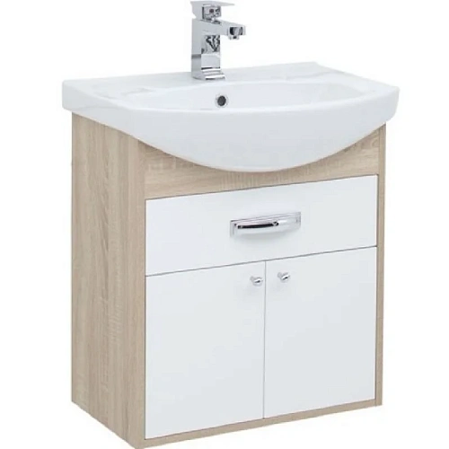 Комплект мебели Aquanet Грейс 60 дуб сонома/белый (1 ящик, 2 дверцы) 00198802 Комплект мебели Aquanet Грейс 60 дуб сонома/белый (1 ящик, 2 дверцы) 00198802