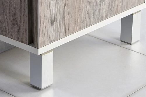 Тумба под раковину Aquaton Эмма белый, дуб наварра 1A221601EAD80 Тумба под раковину Aquaton Эмма белый, дуб наварра 1A221601EAD80