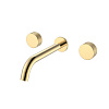 Картинка анонса товара «смеситель для раковины boheme stick 152-2-g.2 встравиваемый touch на 3 отверстия gold»