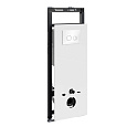 Детальная картинка товара «инсталляция для унитаза wasserkraft salm 27tlt.010.me.wh.wh01 с клавишей смыва белый»