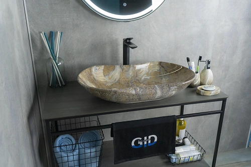 Раковина Gid Mnc503 54440 накладная под камень глянцевая 66.5x41x12 Раковина Gid Mnc503 54440 накладная под камень глянцевая 66.5x41x12