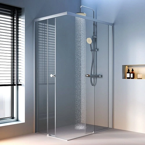 Душевой уголок AM.PM X-Joy W94G-403-12080-MТ Slide 120х80, хром матовый, стекло прозрачное Душевой уголок AM.PM X-Joy W94G-403-12080-MТ Slide 120х80, хром матовый, стекло прозрачное