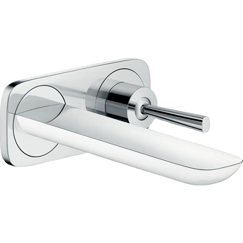 Смеситель для раковины hansgrohe PuraVida настенный, белый/хром 15084400 Смеситель для раковины hansgrohe PuraVida настенный, белый/хром 15084400
