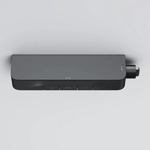 Смеситель для ванны AM.PM Func F8F10522 кнопочный с полкой, черный Смеситель для ванны AM.PM Func F8F10522 кнопочный с полкой, черный