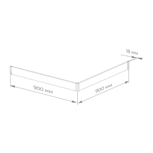 Экран для поддона Taliente Март 90x90 белый FPSE-ST-90W Экран для поддона Taliente Март 90x90 белый FPSE-ST-90W