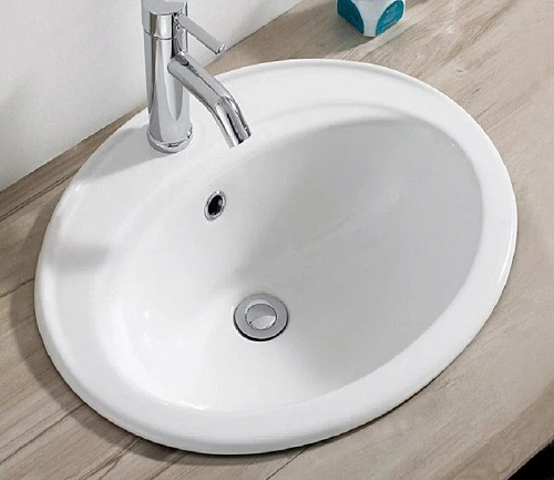 Раковина CeramaLux 9413 врезная, белый Раковина CeramaLux 9413 врезная, белый