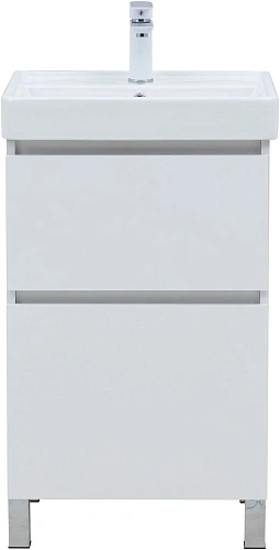 Тумба под раковину Aquanet Вега 50 00344120 напольная, белый глянец Тумба под раковину Aquanet Вега 50 00344120 напольная, белый глянец