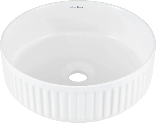 Раковина Allen Brau Fantasy Line 36 4.11032.21 накладная, белый матовый Раковина Allen Brau Fantasy Line 36 4.11032.21 накладная, белый матовый
