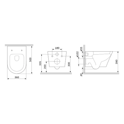 Унитаз подвесной AM.PM Sense C741701SC FlashClean с сиденьем микролифт Унитаз подвесной AM.PM Sense C741701SC FlashClean с сиденьем микролифт