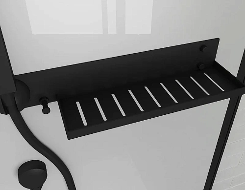 Душевая кабина Ceruttispa AMI120 120x80x210 профиль черный, стекло прозрачное Душевая кабина Ceruttispa AMI120 120x80x210 профиль черный, стекло прозрачное