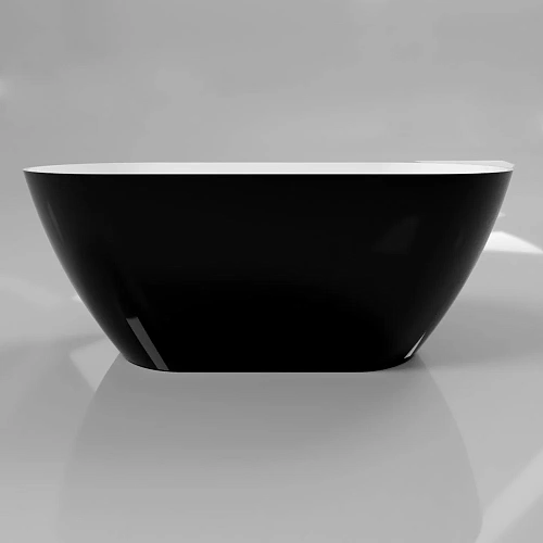 Ванна из искусственного камня WHITECROSS Coral A 165x75 (черный/белый глянец) искусственный камень 0 0213.165075.10100 Ванна из искусственного камня WHITECROSS Coral A 165x75 (черный/белый глянец) искусственный камень 0 0213.165075.10100