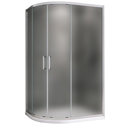 Душевой уголок ABBER Schwarzer Diamant AG01118M 110x80 см универсальный, профиль хром, стекло матовое Душевой уголок ABBER Schwarzer Diamant AG01118M 110x80 см универсальный, профиль хром, стекло матовое