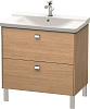 Картинка анонса товара «тумба под раковину duravit brioso br441101052 напольная 82 см европейский дуб»