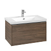 Картинка анонса товара «тумба под раковину villeroy &amp; boch subway 3.0 с подсветкой arizona oak / arizona oak c573l0vh»