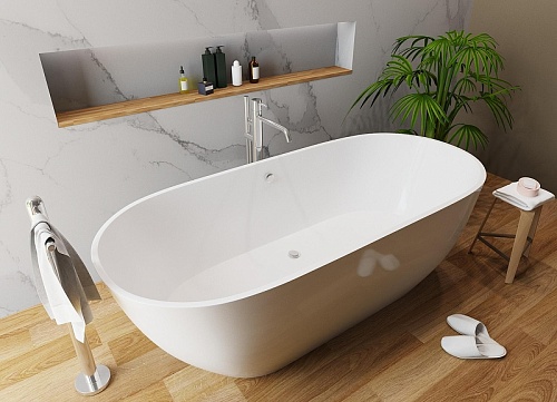 Ванна из искусственного камня Эстет Miami silk 1805х785 ФР-00014382 Ванна из искусственного камня Эстет Miami silk 1805х785 ФР-00014382