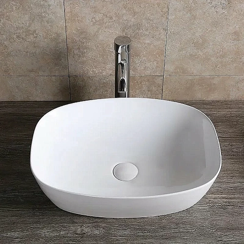 Раковина Ceruttispa CR0064 510х390х140 накладная, белая, прямоугольная Раковина Ceruttispa CR0064 510х390х140 накладная, белая, прямоугольная