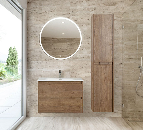 Шкаф-пенал BelBagno KRAFT-1600-2A-SC-RT-R Rovere Tabacco подвесной 330x300 Шкаф-пенал BelBagno KRAFT-1600-2A-SC-RT-R Rovere Tabacco подвесной 330x300