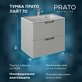 Тумба под раковину PRATO Прато т18-70 под раковину Прато МАТ 240 03-18070-16 00 ЛТ светло-серый матовый Тумба под раковину PRATO Прато т18-70 под раковину Прато МАТ 240 03-18070-16 00 ЛТ светло-серый матовый