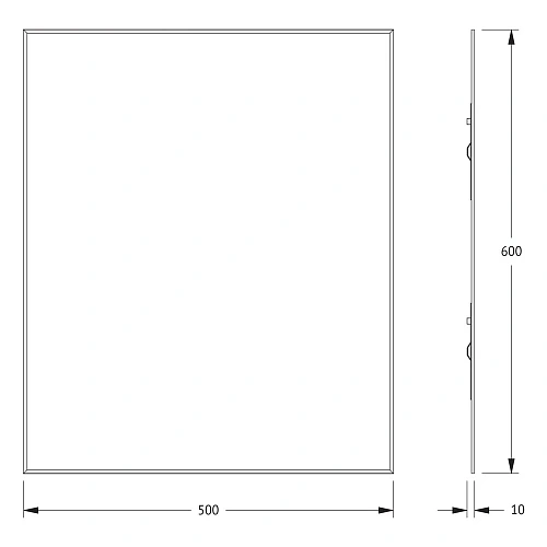 Зеркало Evoform Standard BY 0209 50х60 см с фацетом Зеркало Evoform Standard BY 0209 50х60 см с фацетом