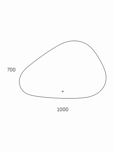 Зеркало Taliente Zled-V с LED-подсветкой, 100x70см, асимметричное TA-Zled-V10070 Зеркало Taliente Zled-V с LED-подсветкой, 100x70см, асимметричное TA-Zled-V10070