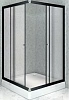 Душевой уголок Radomir Дрим 80 1-09-6-0-0-0071 квадратный, стекла матовые, профиль черный