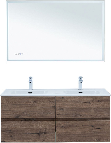 Тумба под раковину Aquanet Алвита New 60 2 ящика, дуб веллингтон табак 00334184 подвесная Тумба под раковину Aquanet Алвита New 60 2 ящика, дуб веллингтон табак 00334184 подвесная